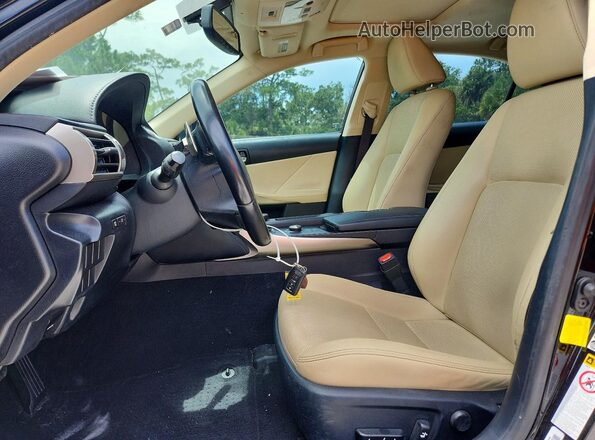 JTHBA1D21G5017585 2016 LEXUS IS Black Front interior view