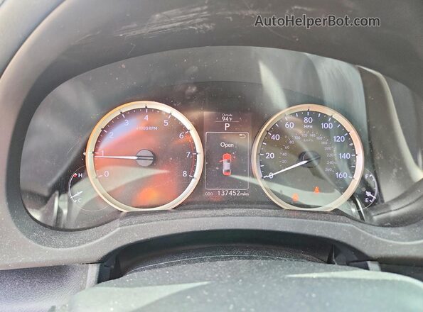 JTHBA1D21G5017585 2016 LEXUS IS Black Instrument cluster view