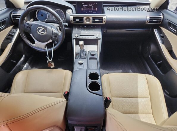 JTHBA1D21G5017585 2016 LEXUS IS Black Dashboard view