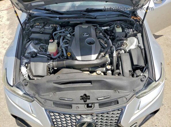 JTHBA1D21H5042987 2017 LEXUS IS Silver Widok wnętrza z tyłu
