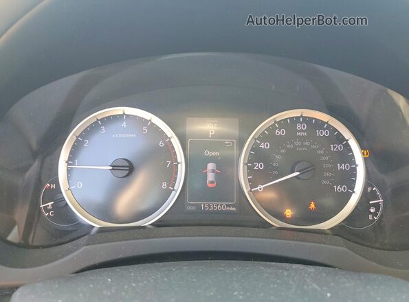 JTHBA1D22G5010127 2016 LEXUS IS Gray Սարքավորումների վահանակի տեսք