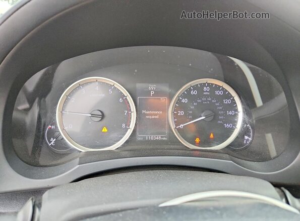 JTHBA1D22G5014744 2016 LEXUS IS White Instrument cluster view