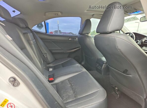 JTHBA1D22G5014744 2016 LEXUS IS White Rear seats view