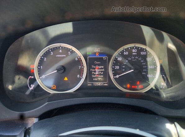 JTHBA1D22G5016445 2016 LEXUS IS Gray Вид щитка приладів