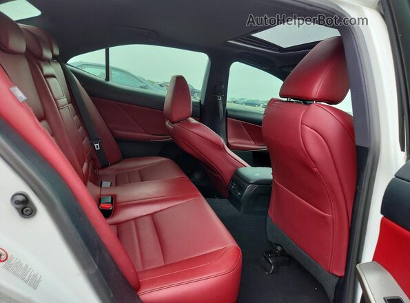JTHBA1D22G5033682 2016 LEXUS IS White Widok tylnych siedzeń