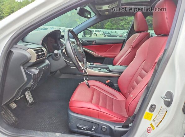 JTHBA1D22G5033682 2016 LEXUS IS White Widok wnętrza z przodu