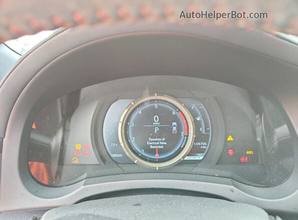 JTHBA1D22G5033682 2016 LEXUS IS White Widok zestawu wskaźników