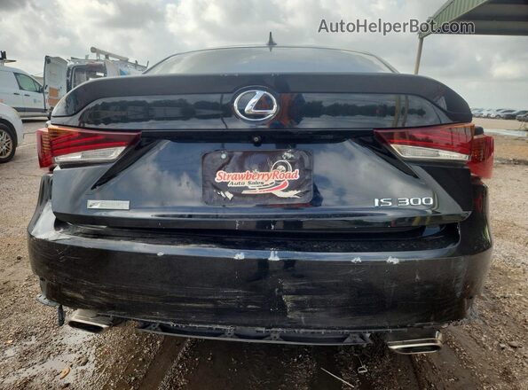 JTHBA1D22J5074546 2018 LEXUS IS Black უკანა ხედი