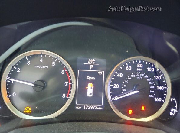 JTHBA1D23G5013103 2016 LEXUS IS White Widok zestawu wskaźników