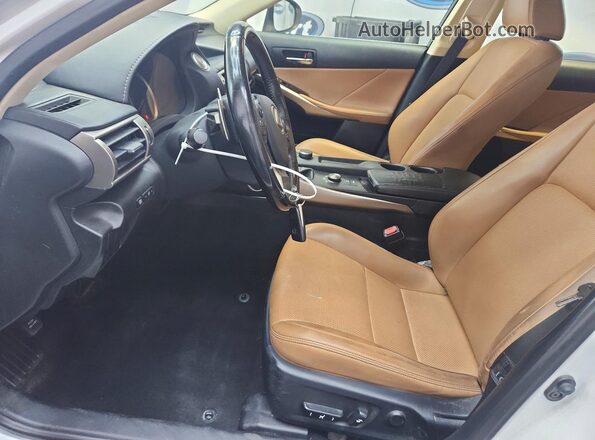 JTHBA1D23G5013103 2016 LEXUS IS White Widok wnętrza z przodu