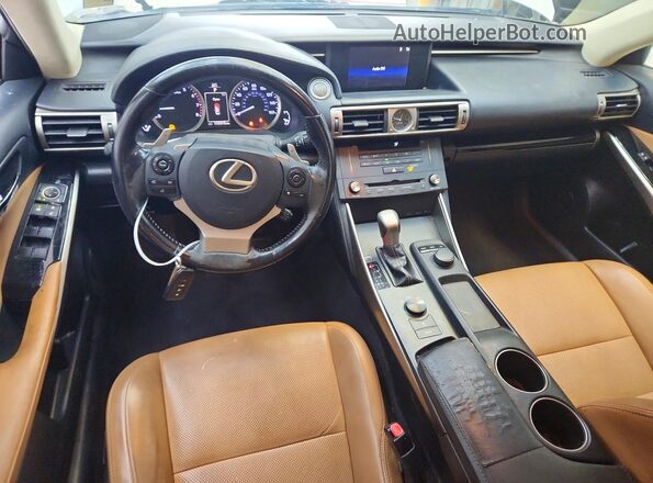 JTHBA1D23G5013103 2016 LEXUS IS White Widok deski rozdzielczej