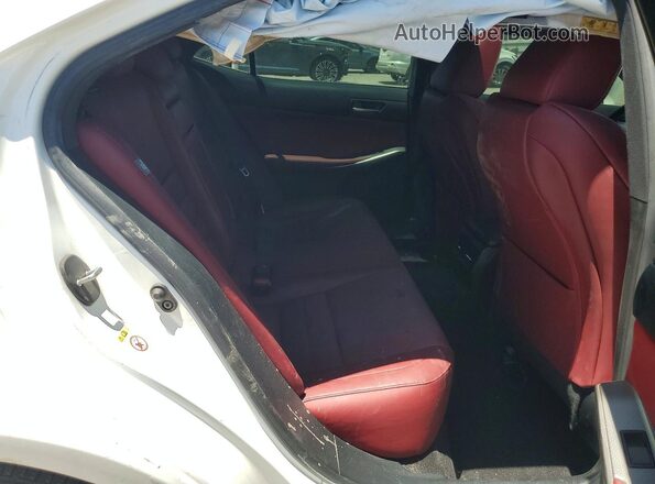 JTHBA1D23H5055319 2017 LEXUS IS White Հետևի նստատեղերի տեսք