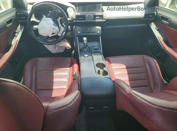 JTHBA1D23H5055319 2017 LEXUS IS White Առջևի վահանակի տեսք