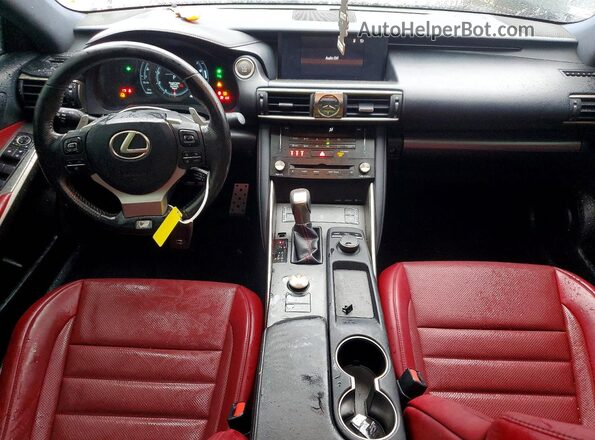 JTHBA1D23J5083854 2018 LEXUS IS Black წინა პანელის ხედი