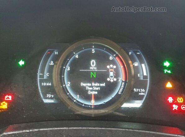 JTHBA1D23J5083854 2018 LEXUS IS Black ხელსაწყოთა პანელის ხედი