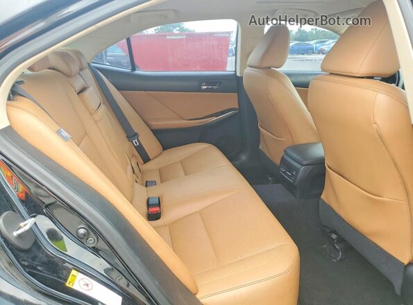 JTHBA1D24G5018455 2016 LEXUS IS Black Вид задніх сидінь