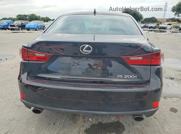 JTHBA1D24G5018455 2016 LEXUS IS Black Вид ззаду