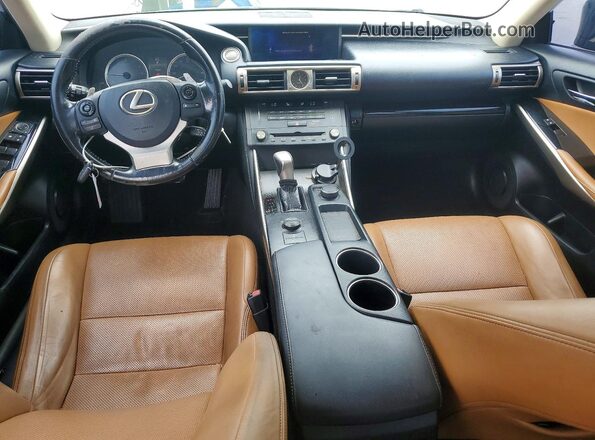 JTHBA1D24G5018455 2016 LEXUS IS Black Вид панелі приладів