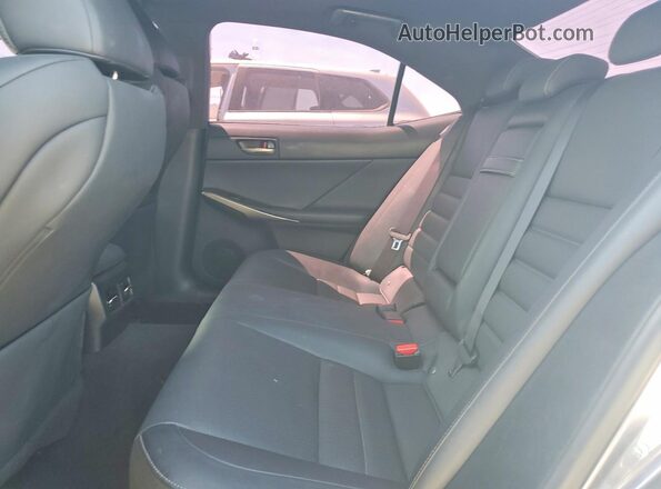 JTHBA1D24H5047200 2017 LEXUS IS Gray Vista de los asientos traseros
