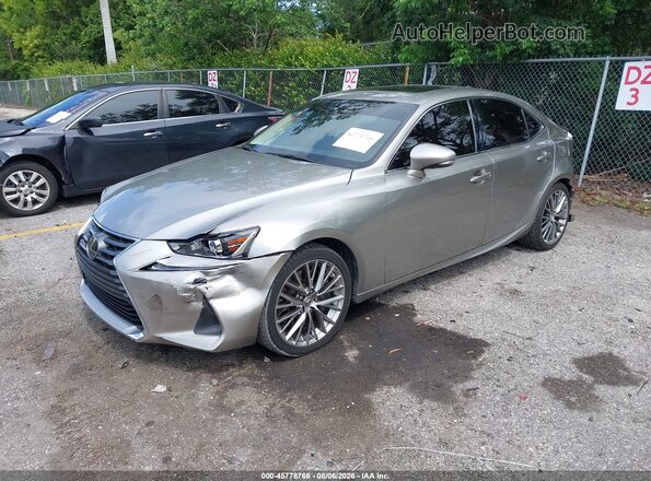 JTHBA1D24H5054101 2017 LEXUS IS 200T Silver წინა მარცხენა ხედი სამი მეოთხედიდან