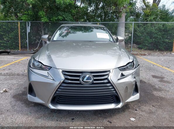 JTHBA1D24H5054101 2017 LEXUS IS 200T Silver უკანა სალონის ხედი
