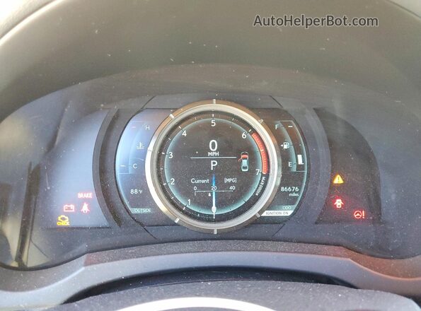 JTHBA1D25G5005472 2016 LEXUS IS Gray ხელსაწყოთა პანელის ხედი