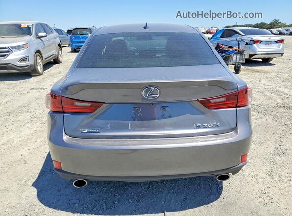 JTHBA1D25G5005472 2016 LEXUS IS Gray უკანა ხედი