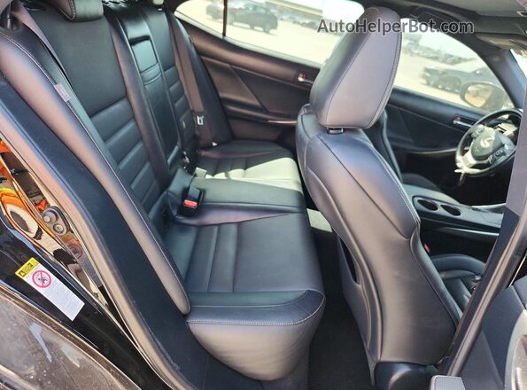 JTHBA1D25G5034504 2016 LEXUS IS Black Rear seats view
