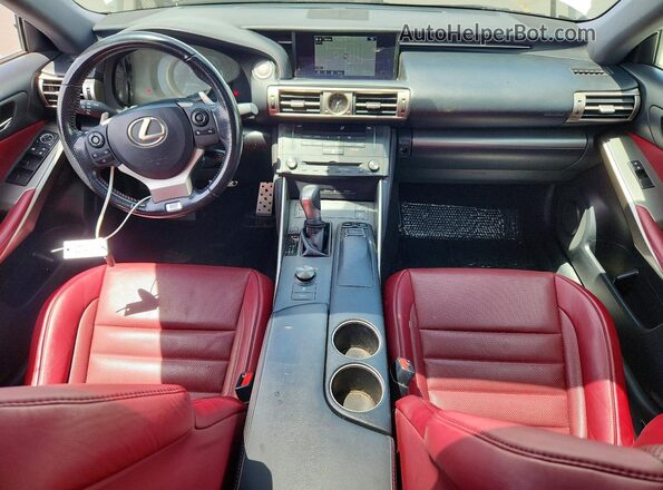 JTHBA1D25G5037001 2016 LEXUS IS White Dashboard view
