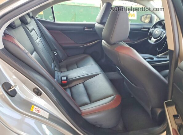 JTHBA1D25J5078512 2018 LEXUS IS Silver უკანა სავარძლების ხედი