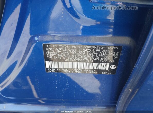 JTHBA1D25S5135731 2025 LEXUS IS 300 Blue Շարժիչի բաժամունքի տեսք