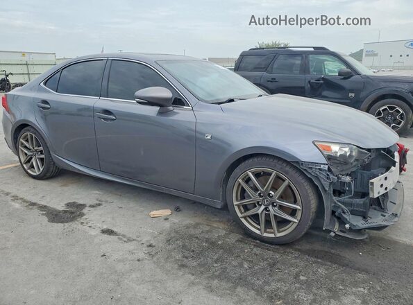 JTHBA1D26G5035645 2016 LEXUS IS Gray Delantero derecho