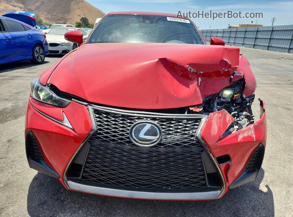 JTHBA1D26H5044976 2017 LEXUS IS Red Դիմացի տեսք