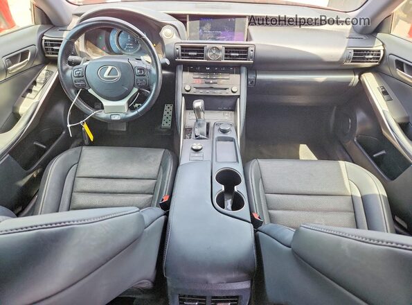 JTHBA1D26H5044976 2017 LEXUS IS Red Առջևի վահանակի տեսք