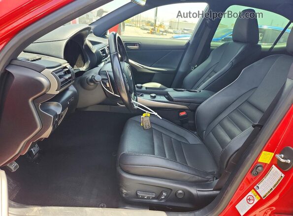 JTHBA1D26H5044976 2017 LEXUS IS Red Սալոնի դիմացի տեսք