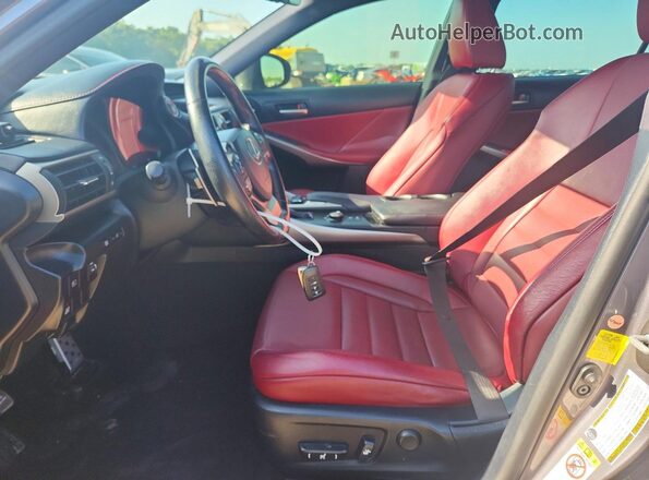 JTHBA1D26H5052396 2017 LEXUS IS Gray Widok wnętrza z przodu