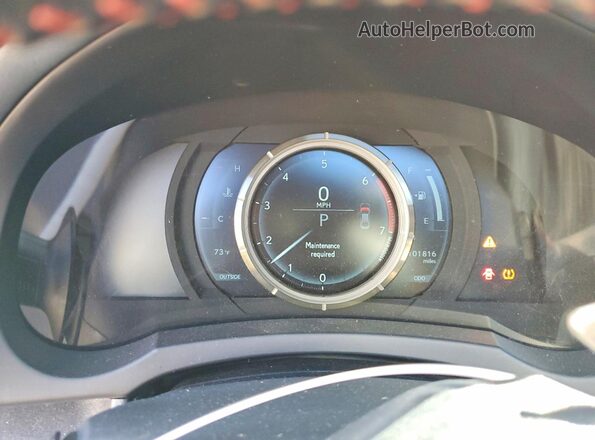 JTHBA1D28G5021892 2016 LEXUS IS White Вид щитка приладів