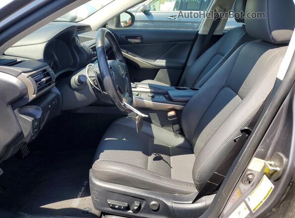 JTHBA1D28H5059379 2017 LEXUS IS Charcoal Вид салону спереду