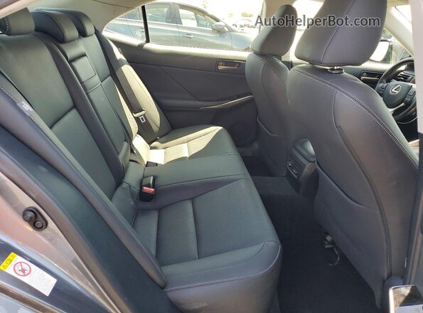 JTHBA1D28H5059379 2017 LEXUS IS Charcoal Вид задніх сидінь