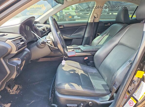 JTHBA1D28J5081498 2018 LEXUS IS Black Widok wnętrza z przodu