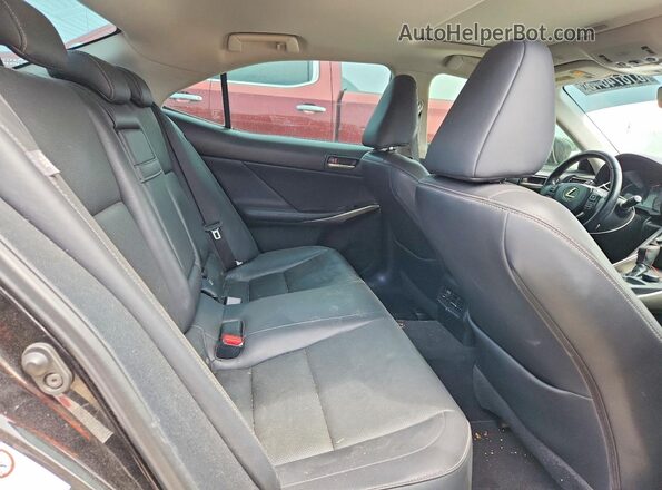 JTHBA1D28J5081498 2018 LEXUS IS Black Widok tylnych siedzeń