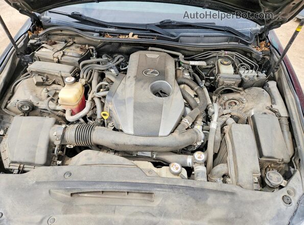JTHBA1D28J5081498 2018 LEXUS IS Black Widok wnętrza z tyłu