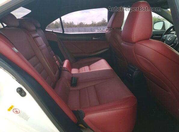 JTHBA1D28J5082022 2018 LEXUS IS White Widok tylnych siedzeń