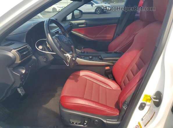 JTHBA1D28J5082022 2018 LEXUS IS White Widok wnętrza z przodu