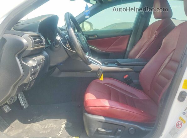 JTHBA1D28K5085763 2019 LEXUS IS White Widok wnętrza z przodu