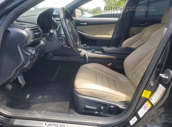JTHBA1D28K5089148 2019 LEXUS IS Black Вид салону спереду