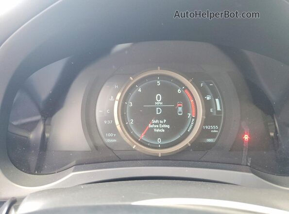 JTHBA1D28K5089148 2019 LEXUS IS Black Вид щитка приладів
