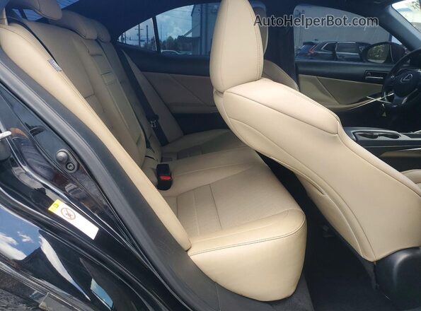 JTHBA1D28K5089148 2019 LEXUS IS Black Вид задніх сидінь
