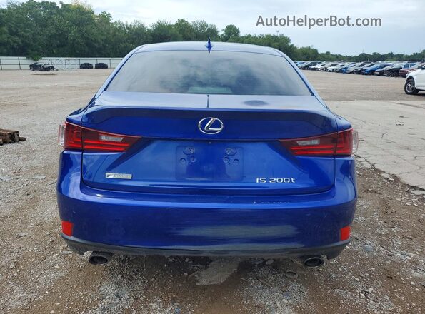 JTHBA1D29G5022372 2016 LEXUS IS Blue უკანა ხედი