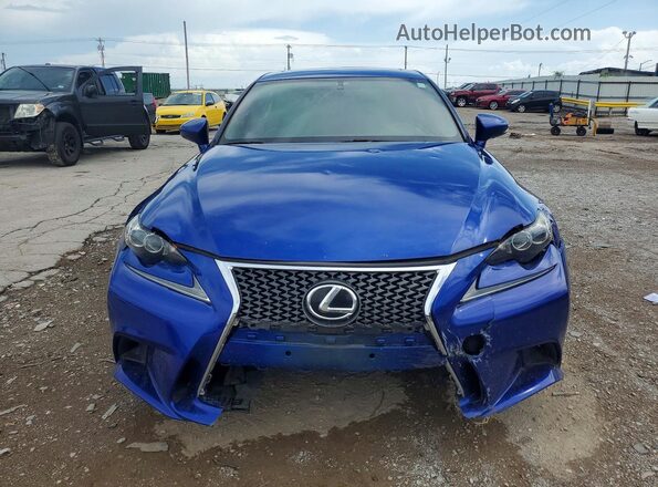 JTHBA1D29G5022372 2016 LEXUS IS Blue წინა ხედი